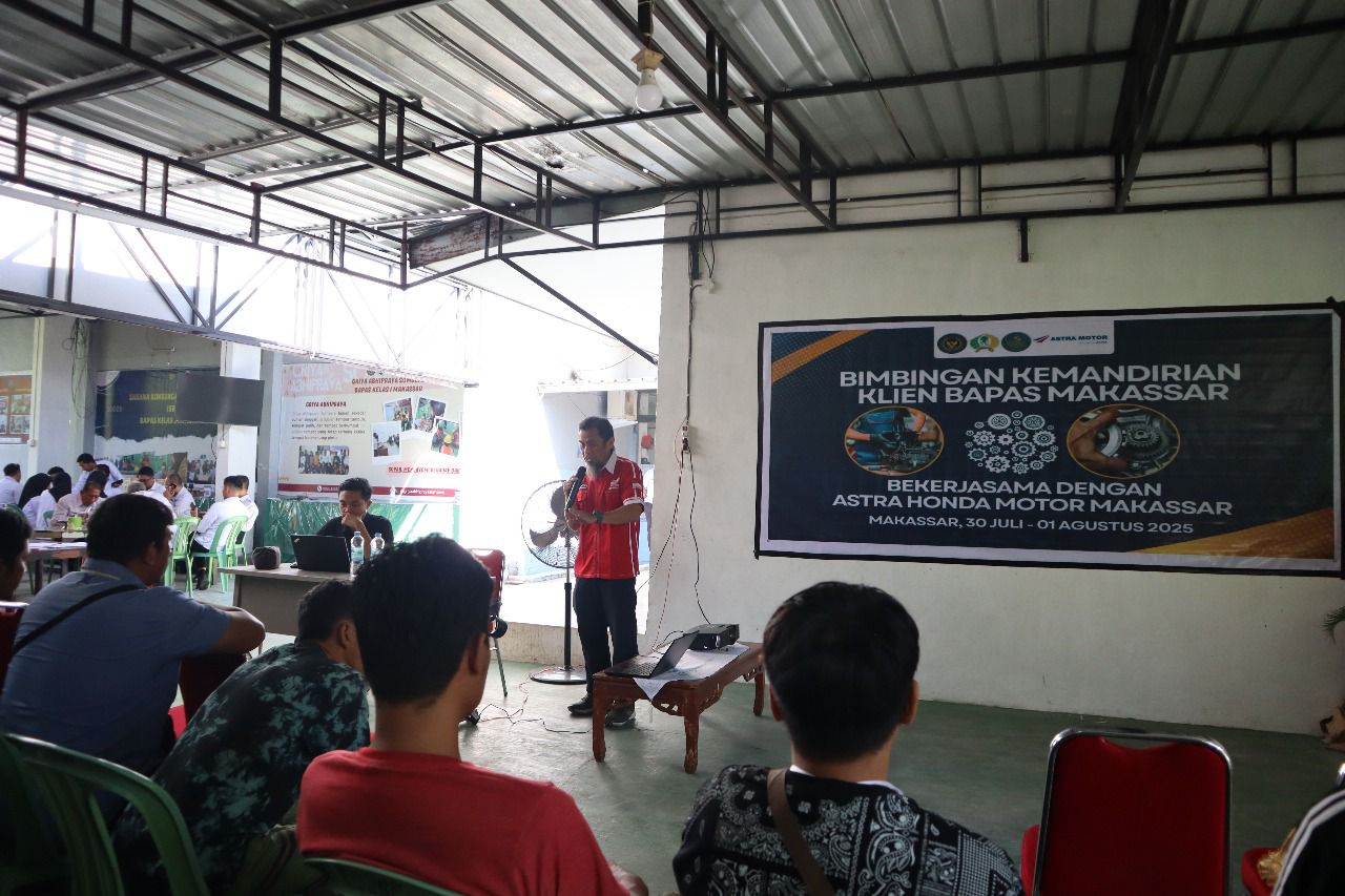 Asmo Sulsel Dorong Pendidikan Vokasi lewat Pelatihan di Bapas Makassar