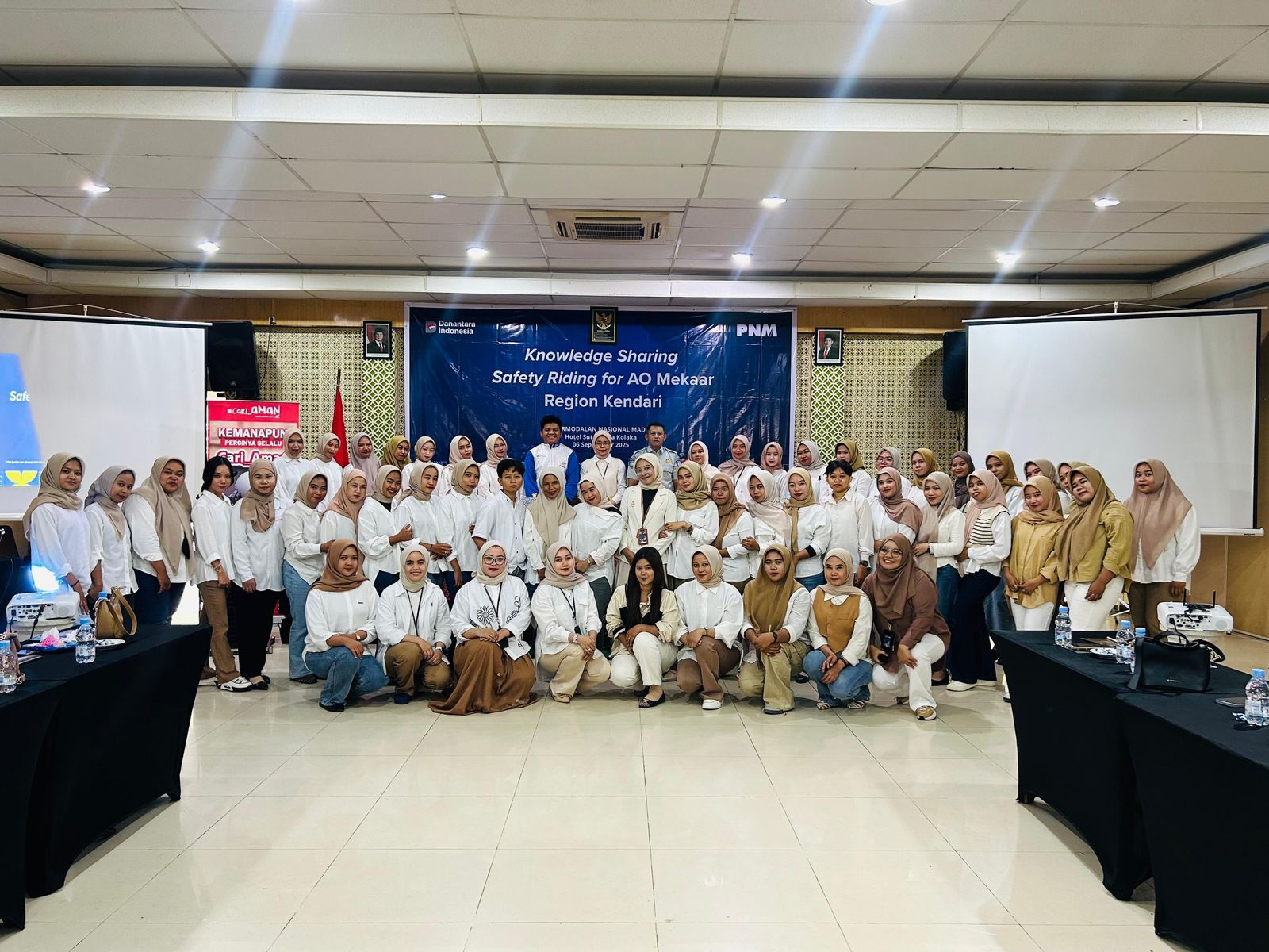 Asmo Sulsel, Jasa Raharja, dan Polres Gelar Edukasi Safety Riding untuk PNM di Sultra