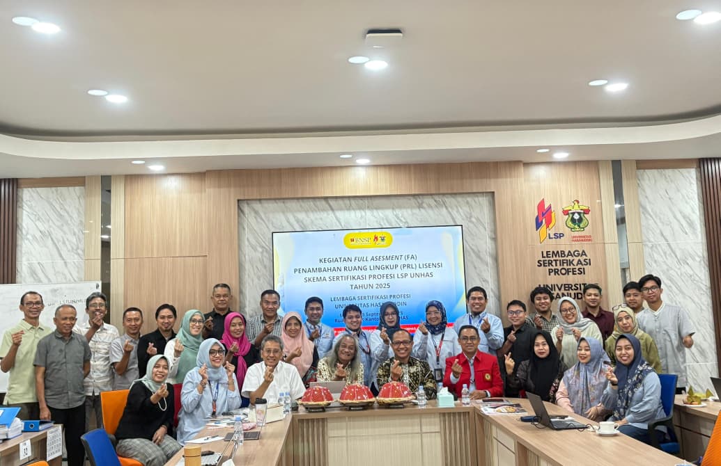 LSP Unhas Jalani Full Asesmen BNSP untuk Penambahan 32 Skema Sertifikasi Profesi