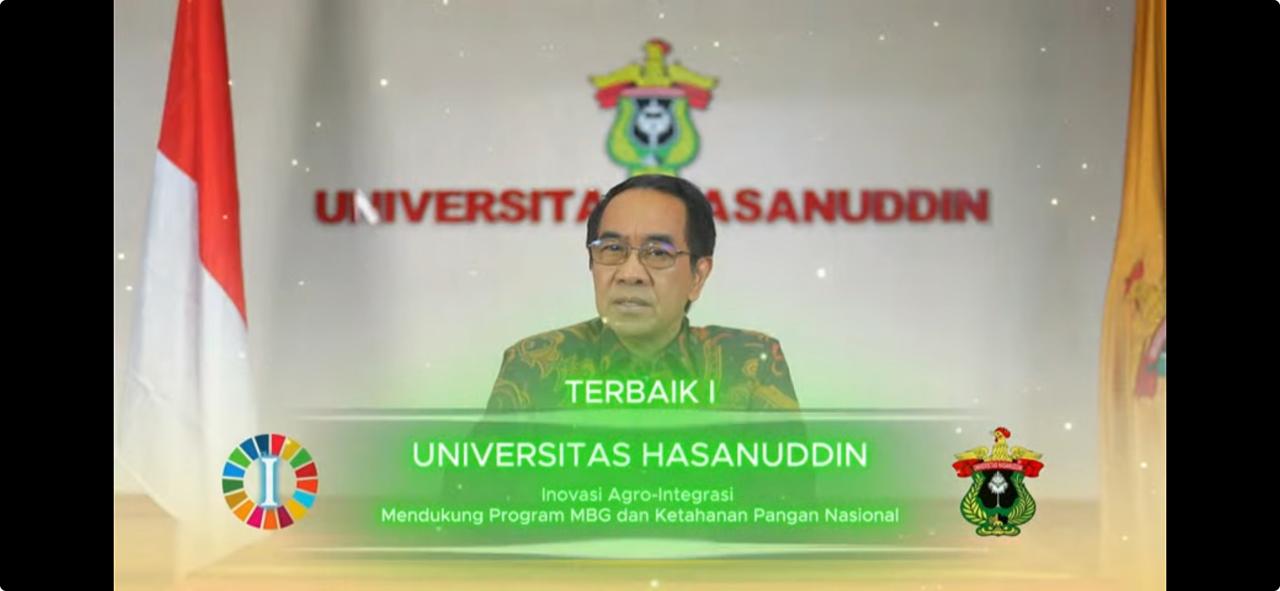 Unhas Raih SDGs Action Award 2025, Rektor Sebut Wujud Konsistensi Keberlanjutan Kampus