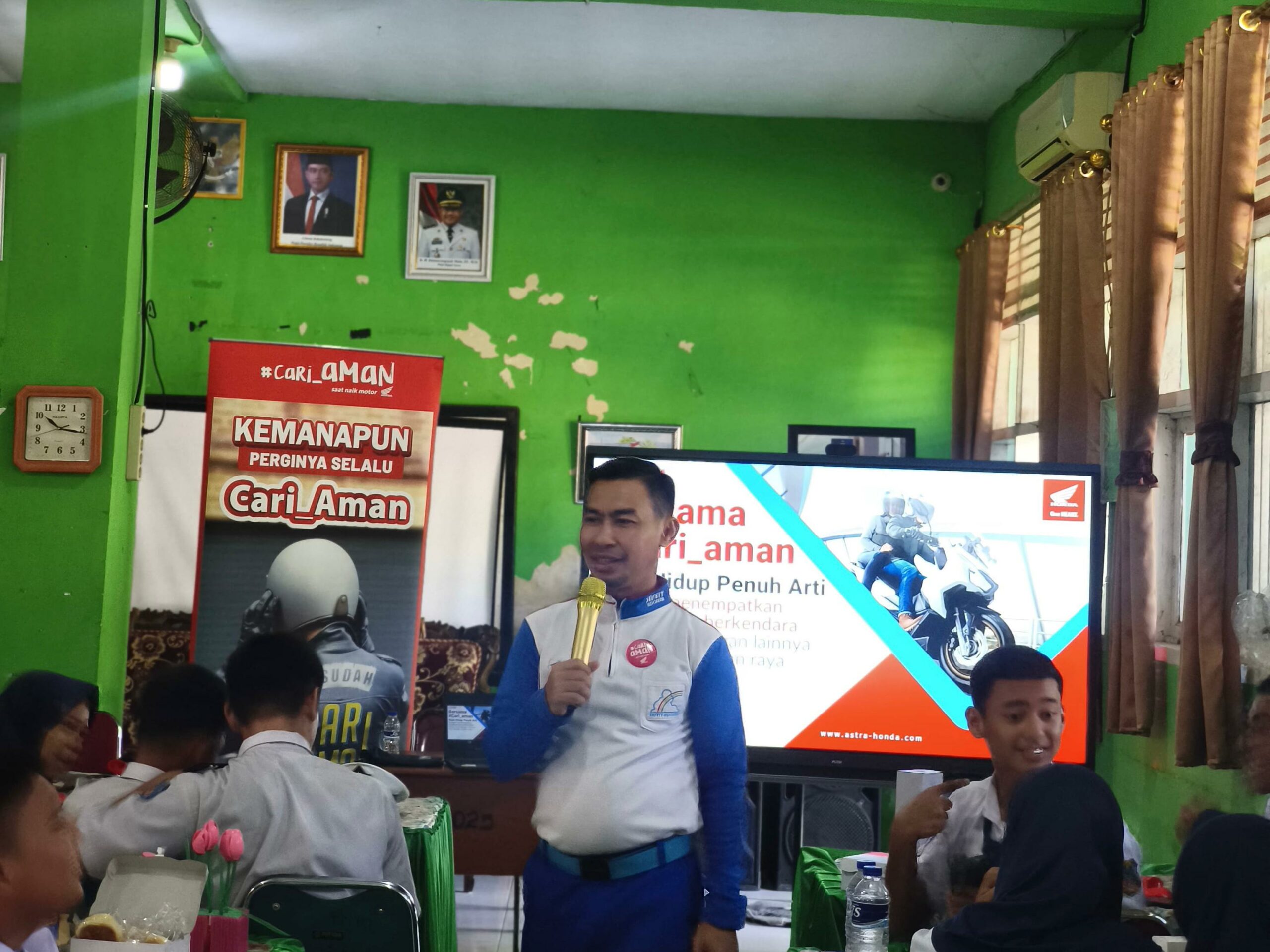 Asmo Sulsel Gandeng Polres Gowa dan Jasa Raharja Edukasi Safety Riding Pelajar SMAN 2 Sungguminasa