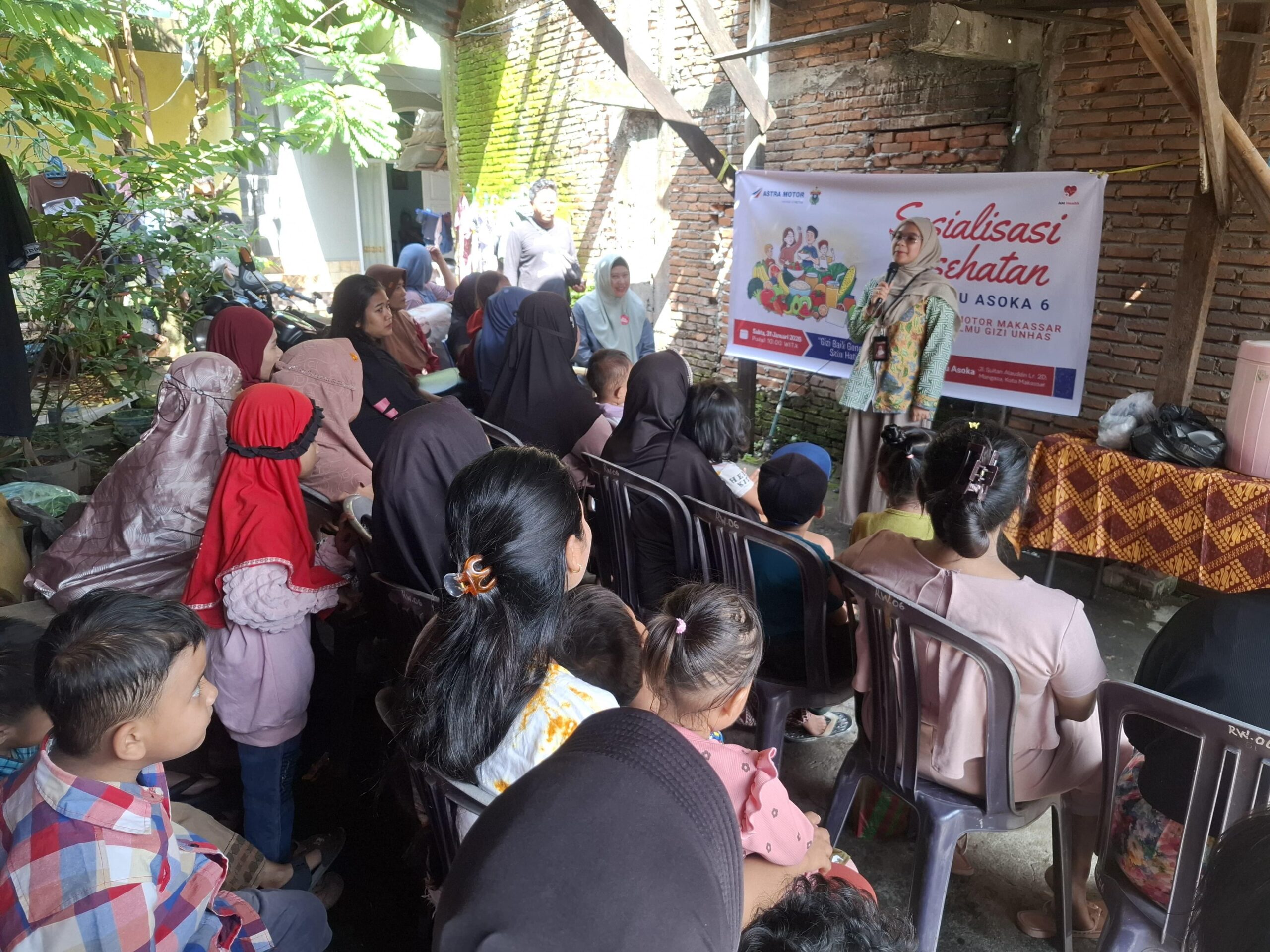 Hari Gizi Nasional 2026, Asmo Sulsel Gelar Edukasi Gizi Balita dan Ibu Hamil